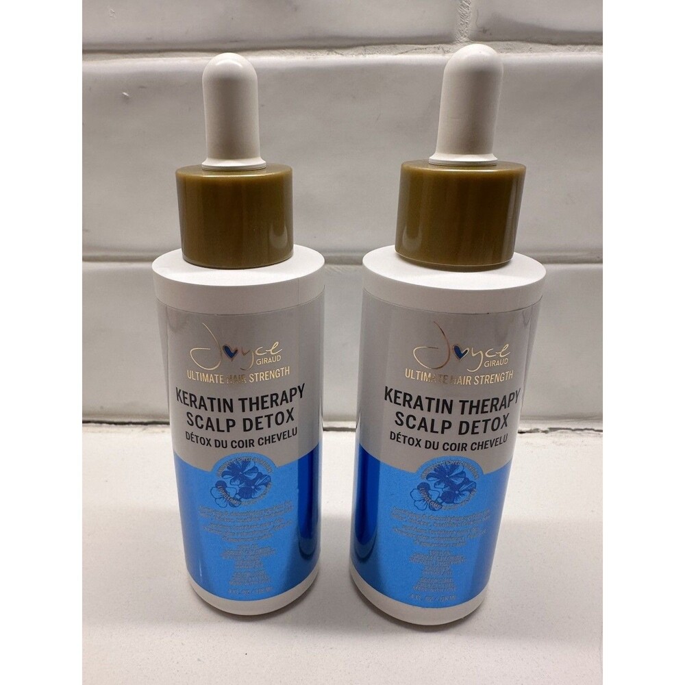 Lot of 2 Joyce Giraud Ultimate Hair Strength Keratin Therapy Scalp Detox 4 oz